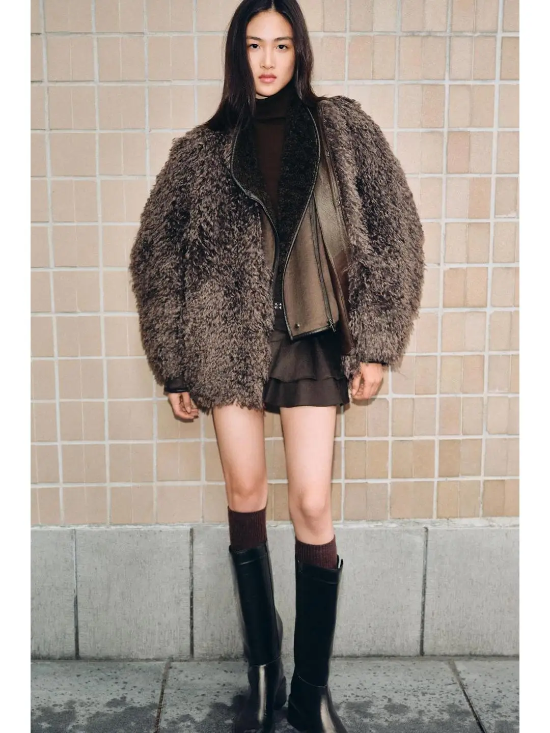 Vestibilità ampia Cappotto lungo in pelliccia artificiale Sve rotondo Ne Autunno Inverno Nuovo Sle Casual Comodo Jaet da donna Amichevole da viaggio