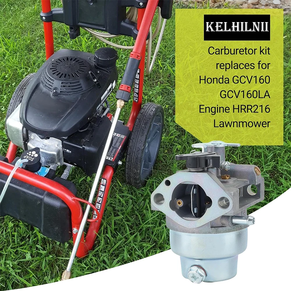 

HRB216 HRS216 Газонокосилка Ryobi Мойка высокого давления Замена 16100-ZM0-804 Карбюратор с ручным дросселем GCV160 для двигателя Honda GCV160