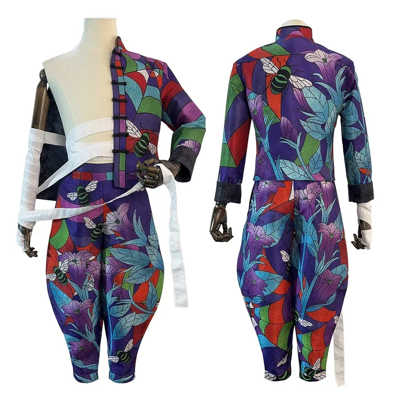 

HOLOUN Tokyo Anime Rindo Haitani Cosplay Costume Wig Rose Net Jacket Pants Bandage New Experience Exhibition Cover Halloween