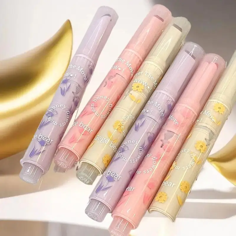 ゲゲベア リップグレイズ ミラーグリッター リップティント 長持ち 保湿 ハート型 ソリッドリップスティックペン リップメイク コスメ