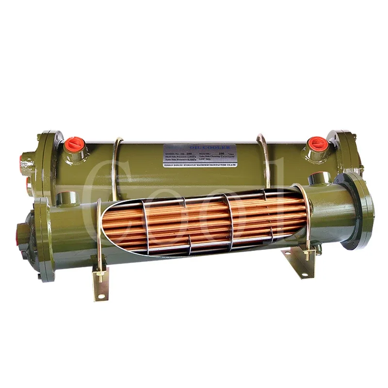 Hydraulic system water cooler oil cooler OR-100 tube radiator purple tube shell heat exchanger