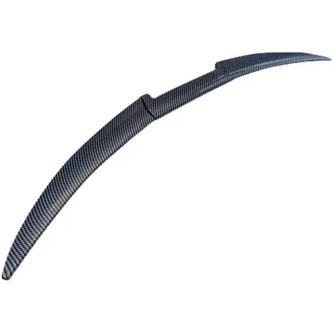 Car Modification Tail Wing Universal No-punch Fiber Grain Car Blade Three-section Combination Tail Wing Large top wing tail