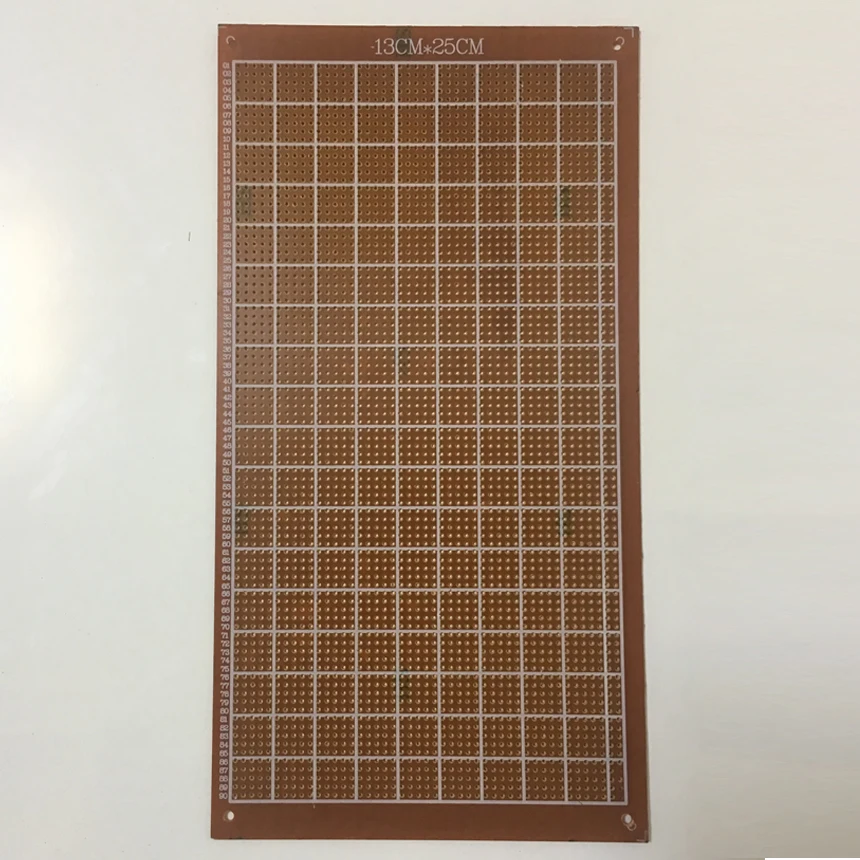 13*25cm 13x25cm 1.5mm Continuous Hole Baklite Single Copper-Clad DIY Prototype HB Paper Test Circuit Printed PCB Universal Board
