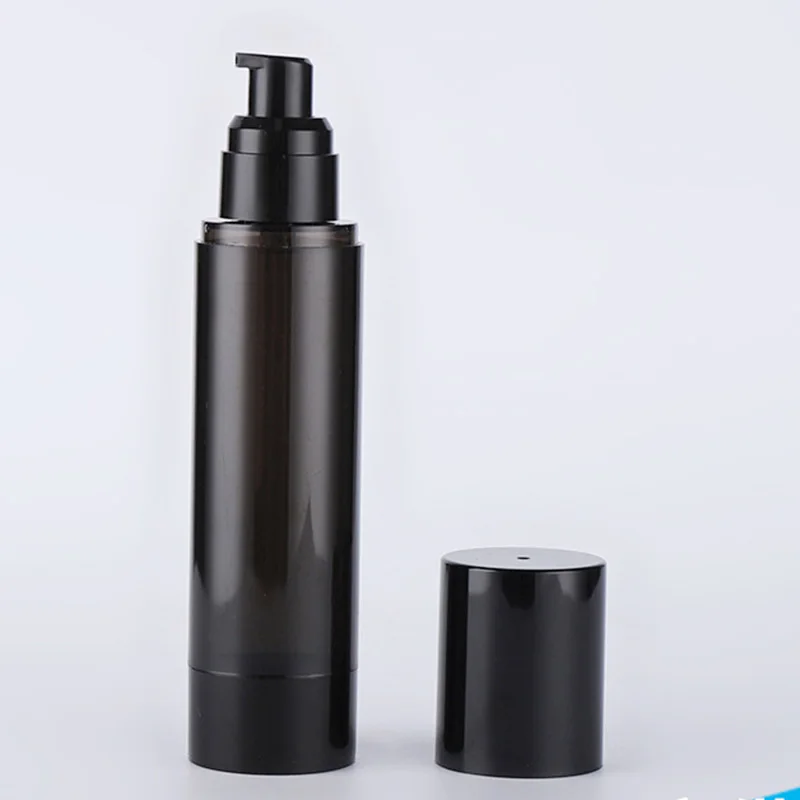 10Pcs 15ML 30ML 50ML 100ML 150ML Mini Empty Portable Black Empty Airless Dispenser Lotion Pump Cream Bottles
