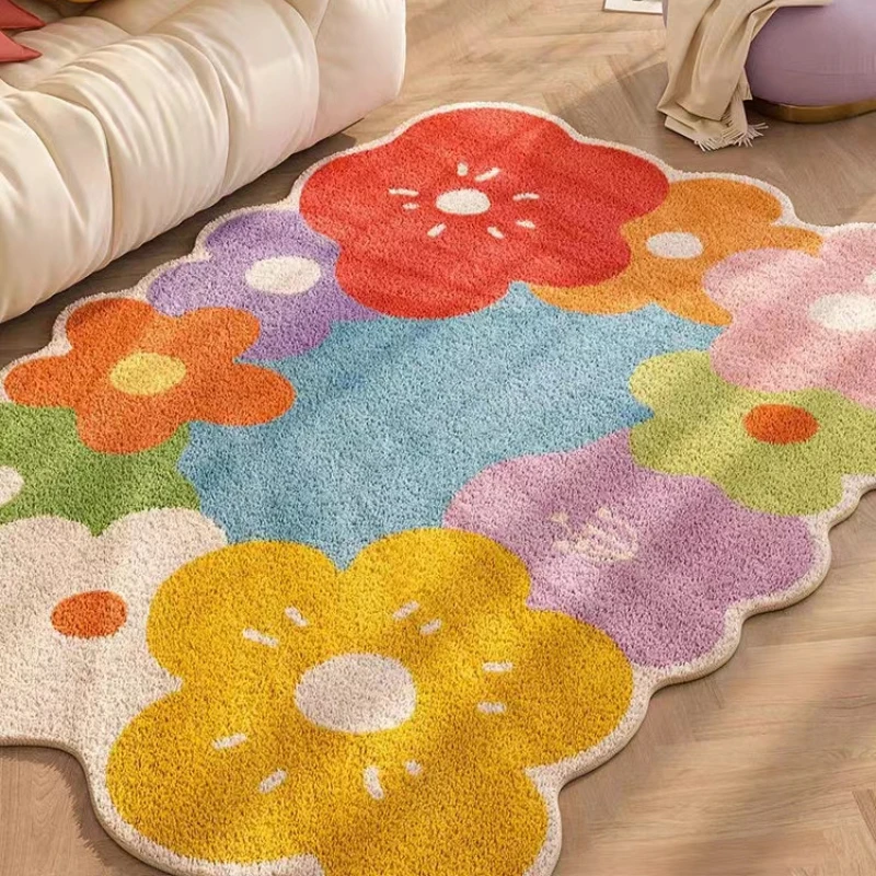 

Carpet for Living Room Large Area Cute Special-shaped Children's Bedroom Plush Rug Home Decoration Cloakroom Mat ковер Tapis 러그