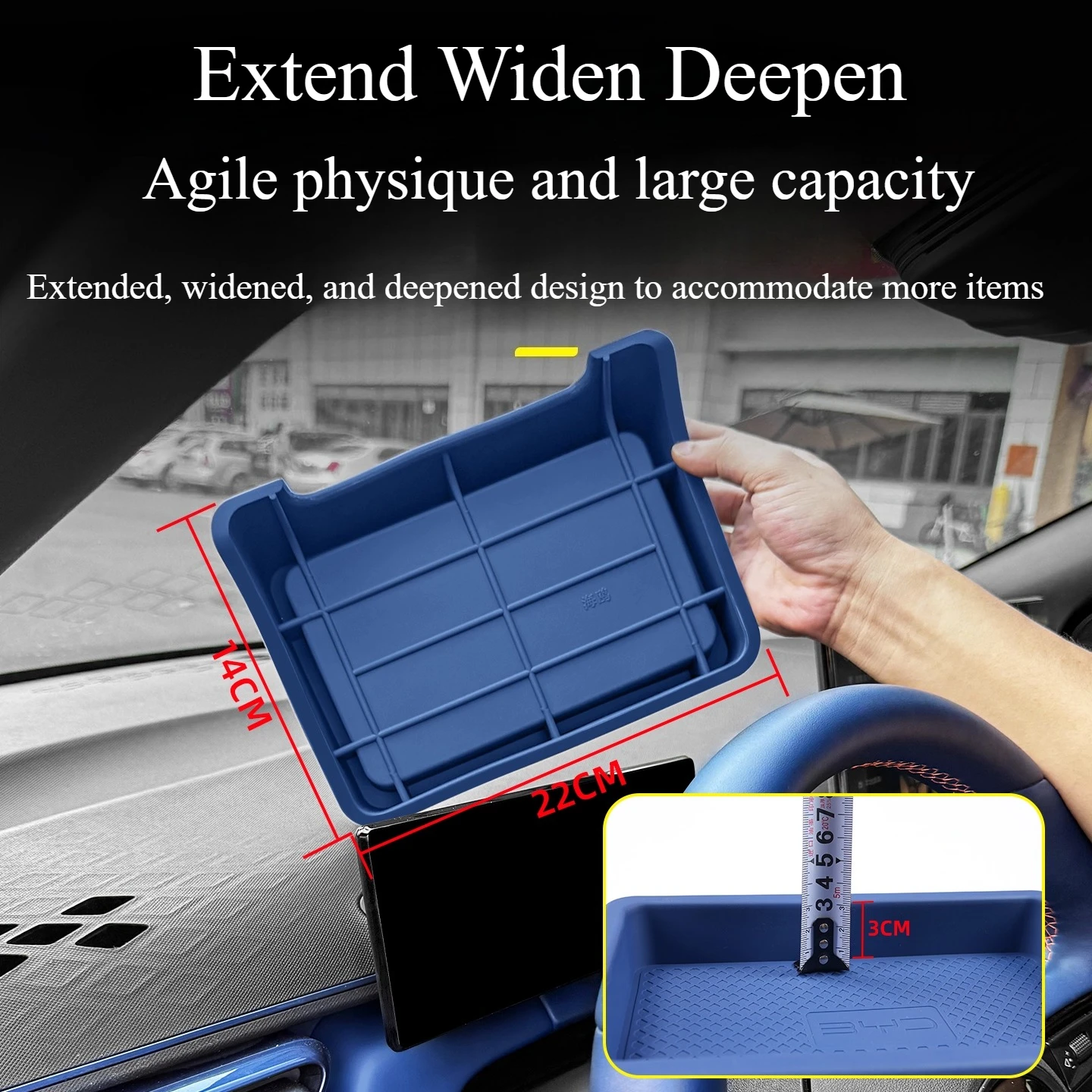 For BYD Dolphin Surf Dolphin Mini Atto 1 2025 ID Version Car Dashboard Storage Box Central Control Screen Rear Storage Tray