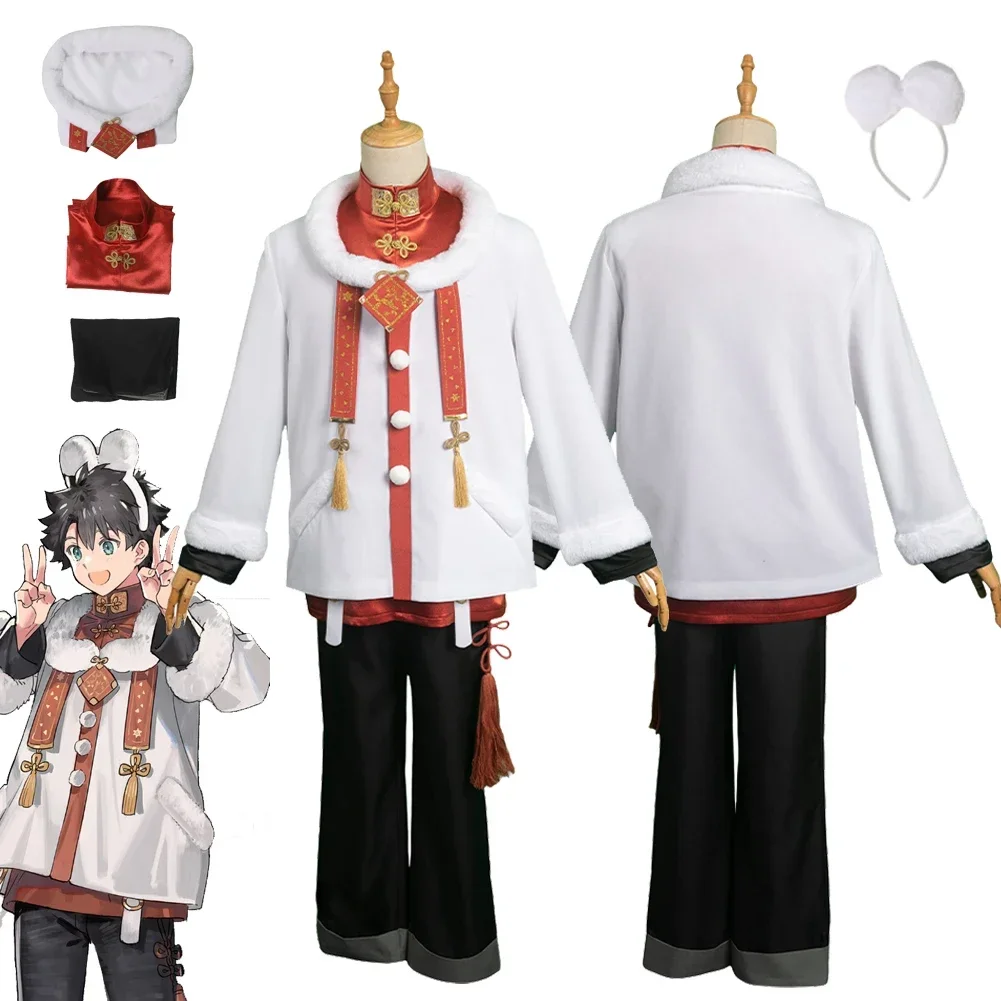 

Anime Game Fate/Grand Order Fantasy Anniversary Outfit Fujimaru Ritsuka Men Adult Halloween Carnival Party Disguise Roleplay