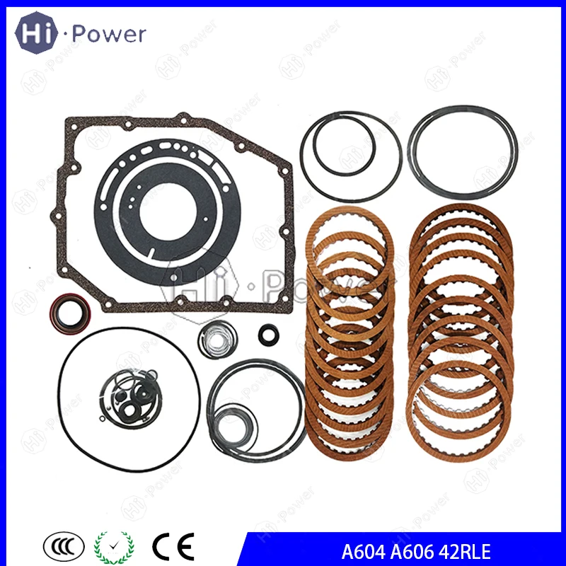 

Комплект для капитального ремонта трансмиссии 42RLE A606 A604: фрикционные диски и ремкомплект сальников для CHRYSLER, DODGE, EAGLE, PLYMOUTH