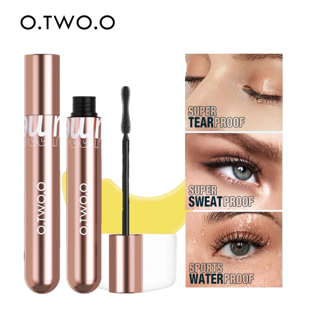 O.TWO.O 4d Silk Fiber Mascara Super Volume Curling Waterproof Lengthening Eyelashes Extension Eye Makeup Mascara