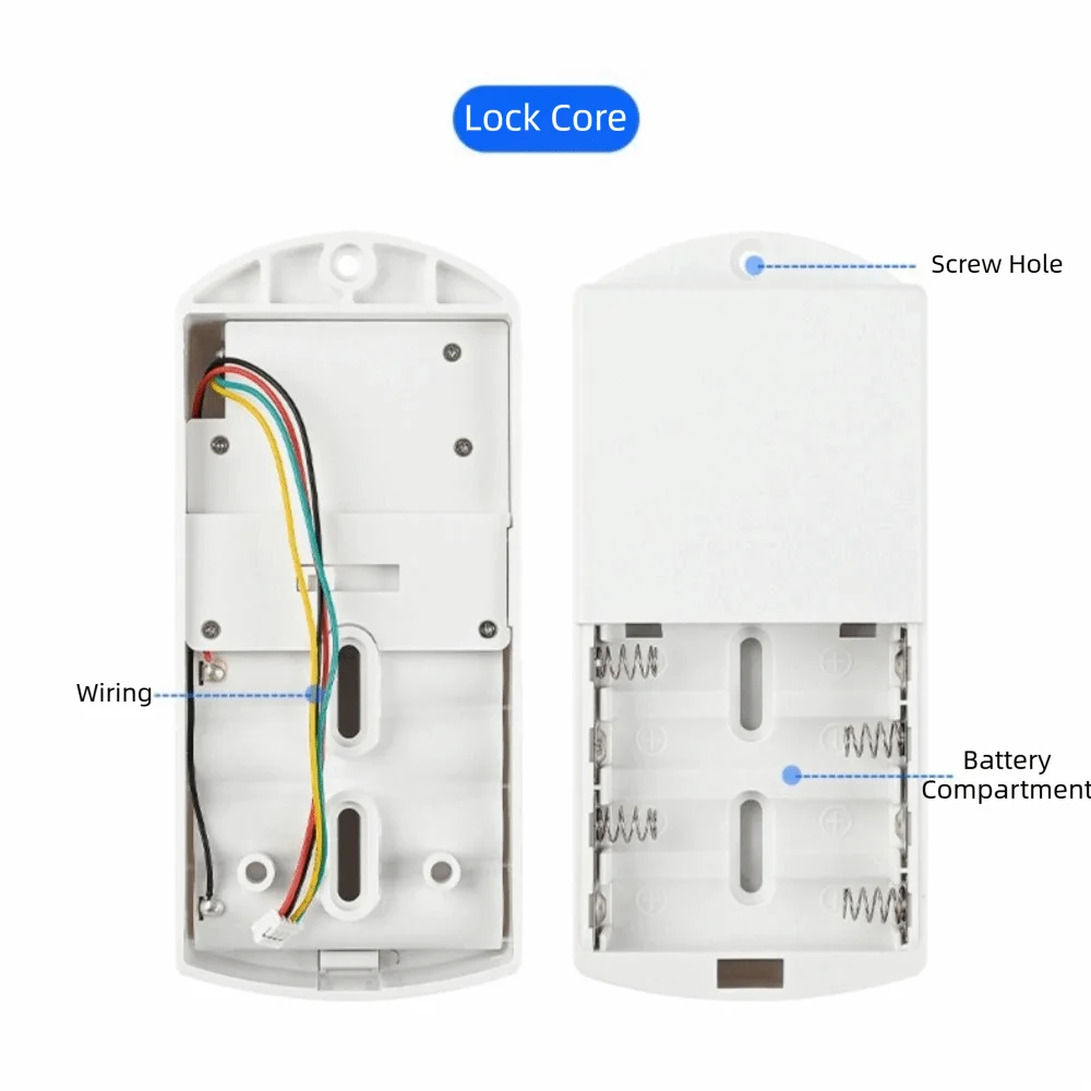 Battery Powered Electric Cabinet Lock Keyless Touch Keypad Automatic Locking Password Drawer Lock Access Control Multifunctional