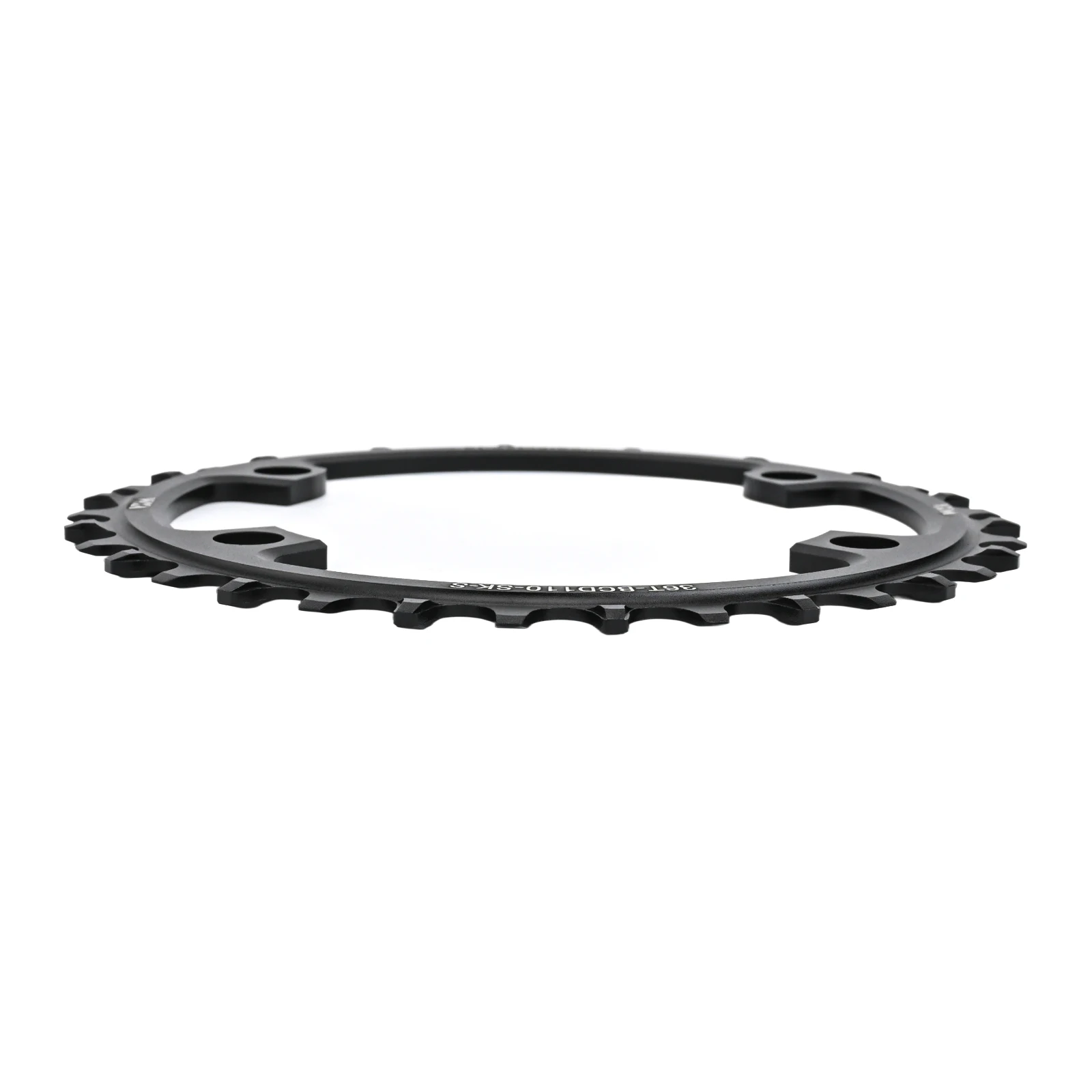 

Одинарная круглая звездочка для шоссейных велосипедов, алюминиевый сплав с ЧПУ, конструкция с узкой широкой структурой зуба для минимизации капель цепи