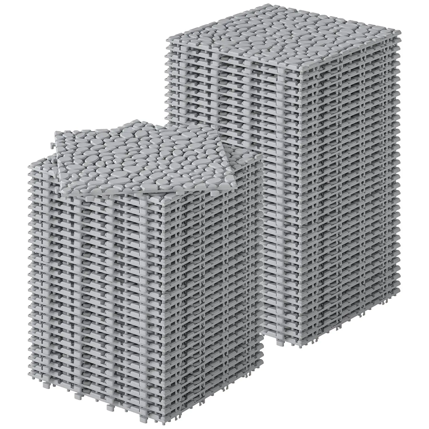 60PCS Plastic Interlocking Deck Tiles, 12