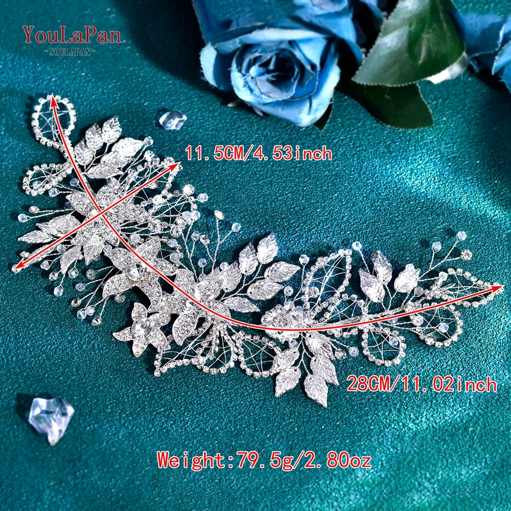 TOPCLS EEN-Bandeau de cheveux en cristal avec fleur en alliage, pièce de sauna de mariage, diadème et couronne de jardins pour les patients de la