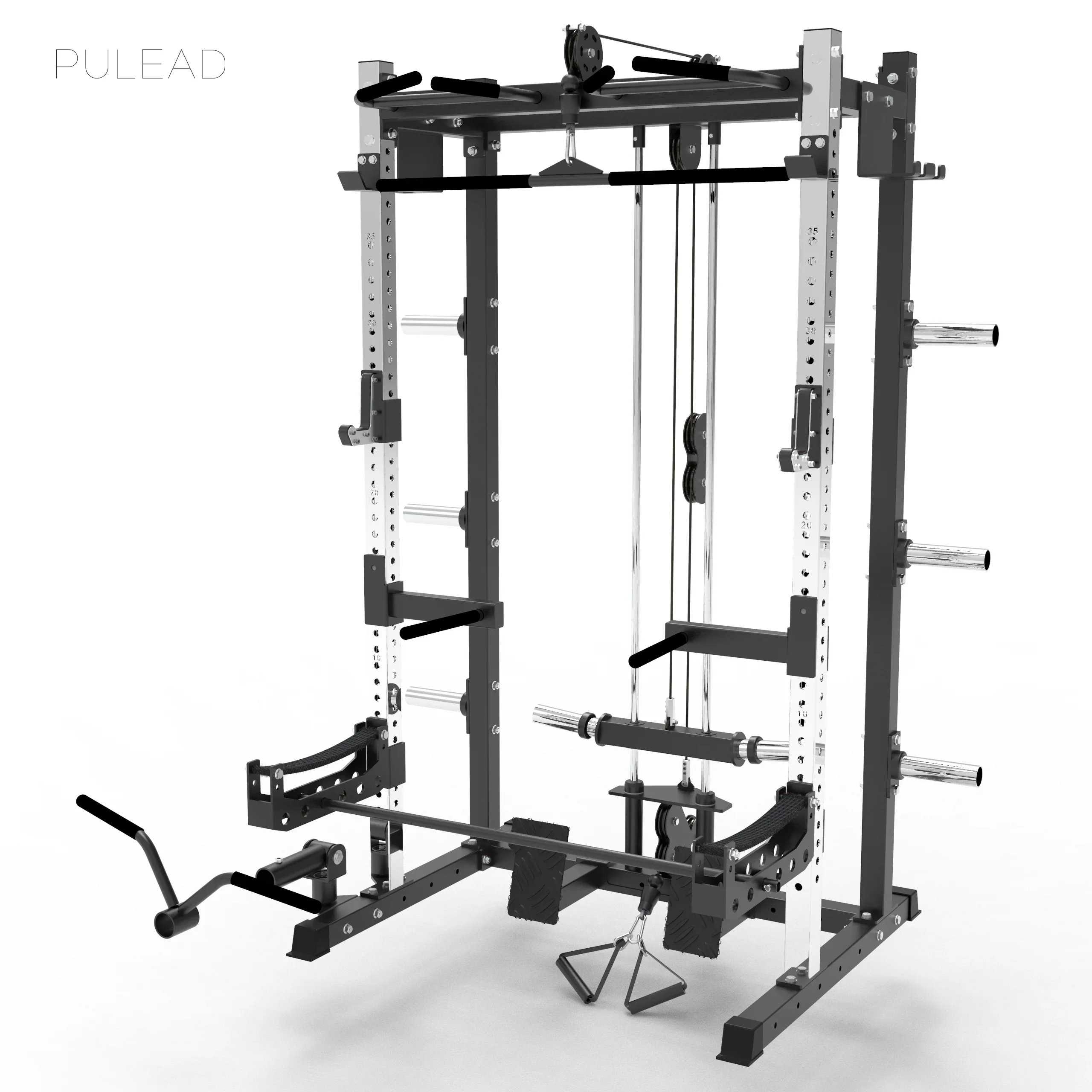 Smith Machine Muscle Power Rack Multi Function Fitness Gym Equipment Home Use Squat Rack Workout Equipments Fitness Equipment