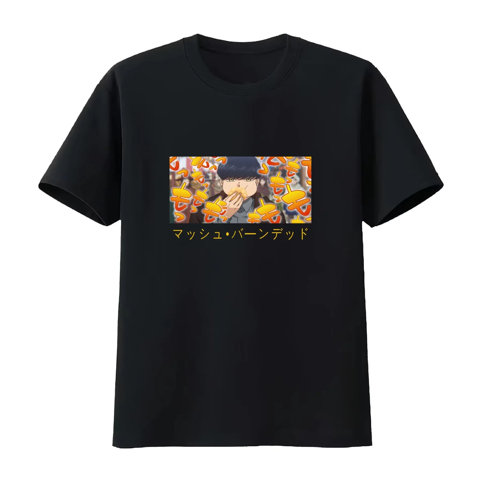 Mashle - Mash Burnedead T-Shirt Summer Casual Cotton Tee Oversized Streetwear Tops Vintage Graphic Print Unisex Men Women