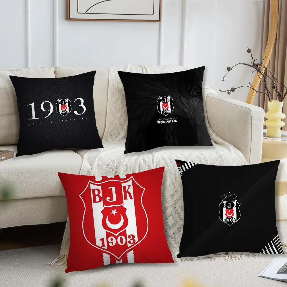 Clube fronha estilo leque quadrado B-Besiktas esportes J-J K decoração de casa capa de almofada design impresso