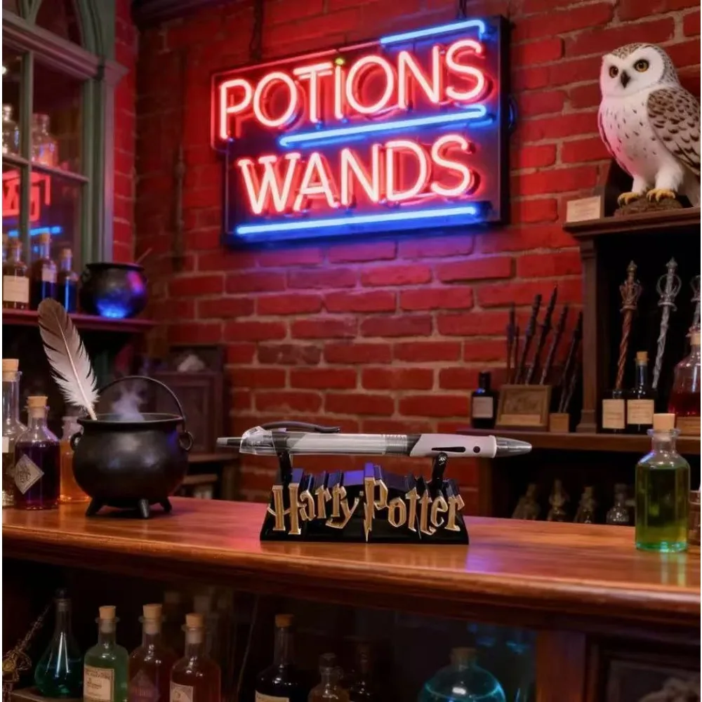 Nuevo soporte de exhibición para bolígrafo y varita mágica de Harry Potter, soporte de colección para decoración de escritorio, regalo de decoración para mesa de oficina en casa.