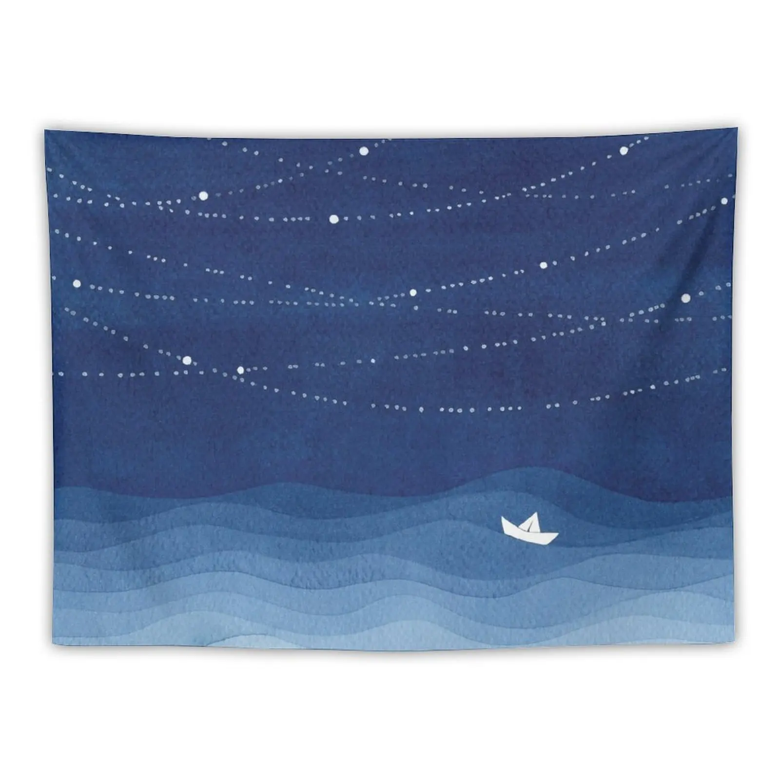 

Garland of stars 2, blue watercolor Tapestry Decor Home Cute Room Decor Outdoor Decoration Korean Room Decor Tapestry