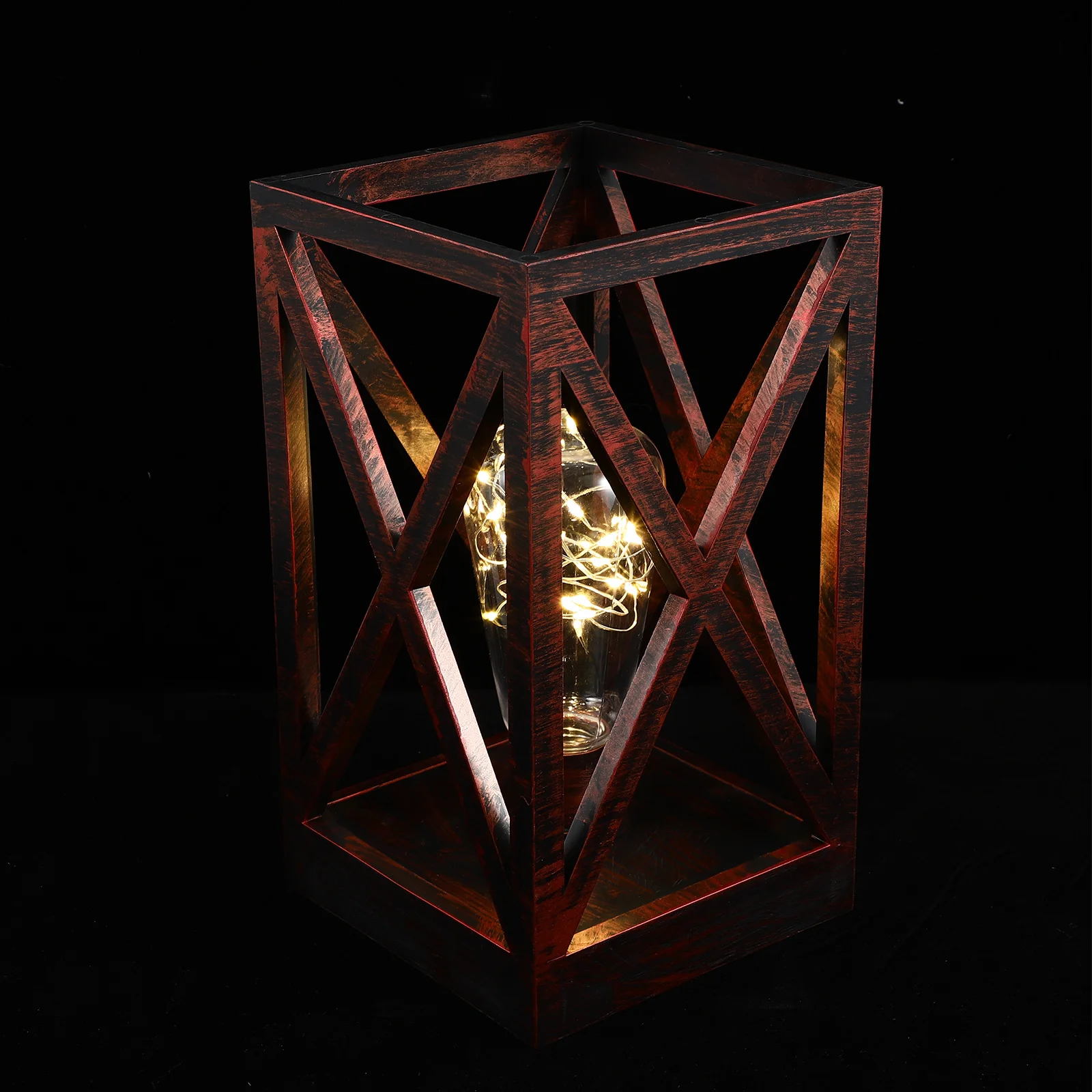 

1Pcs Wood Wind Lamp Decorative Luminous Desktop Ornament Table Adornment Room Home Decoration Wind Lamp