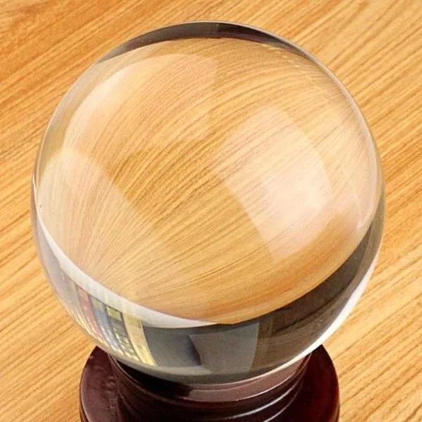 40Mm Clear Glass Crystal Ball Healing Sphere Photography Props Gifts ST