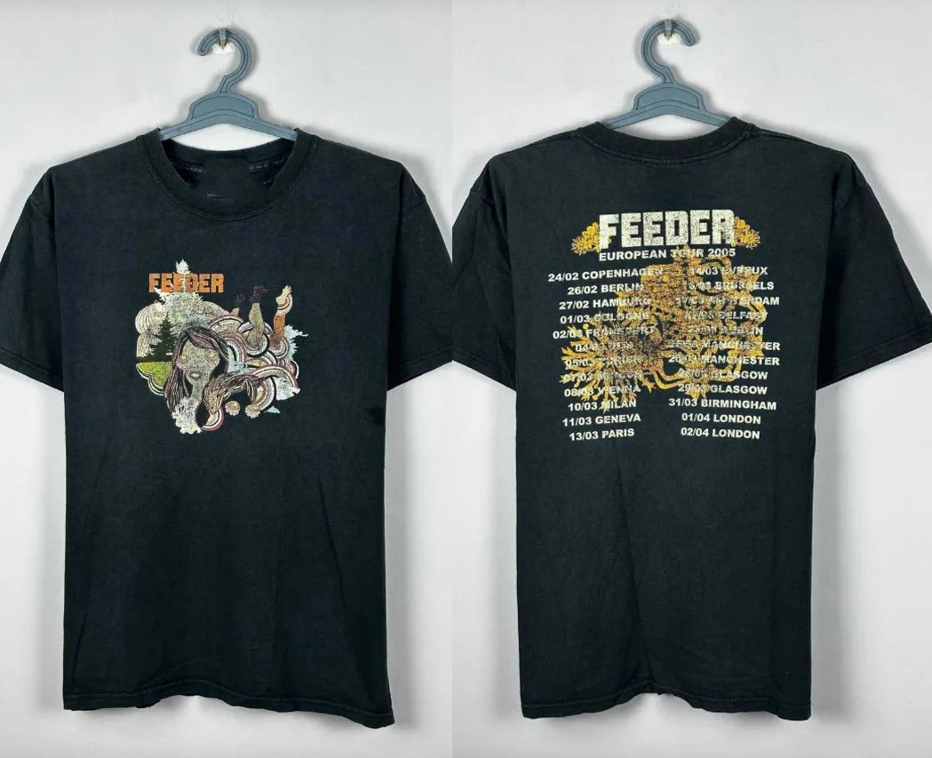 2 Sided Feeder Pushing The Senses Band T-Shirt Full Size DI1455