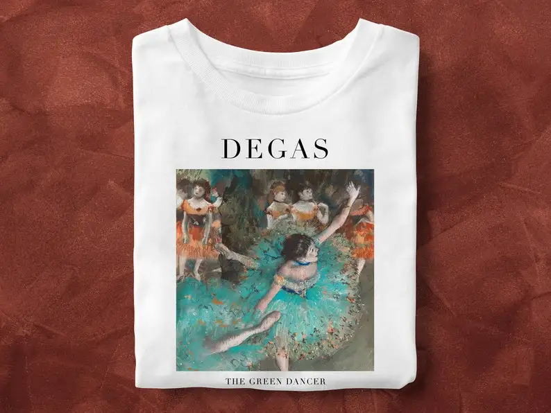 Edgar Degas' Green Dancer Impressionist T-Shirt