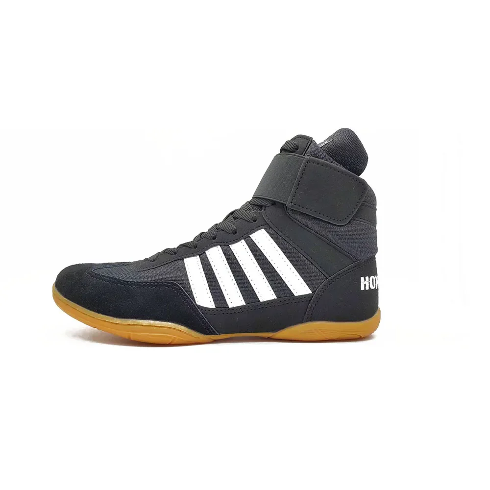 

New Wrestling Shoes for Unisex Training SAMBO Shoe Rubber At The End Artificial Leather Sneakers Professional Boxing Shoes