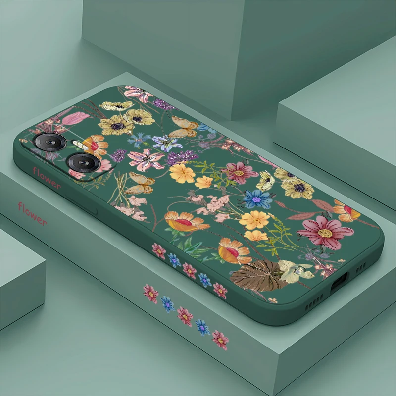 Flowers Soft Phone Case For Infinix Hot 50 30 30I 20S 12I 12 11 11S 10T 10 10S 9 Play NFC Pro Plus Shockproof Silicone Cover