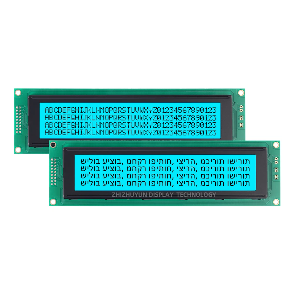 40X4 4004 4004A5 Hebrew Character LCD Module Gray Film Blue Letter LCM Parallel Port ST7066U With LED Backlight