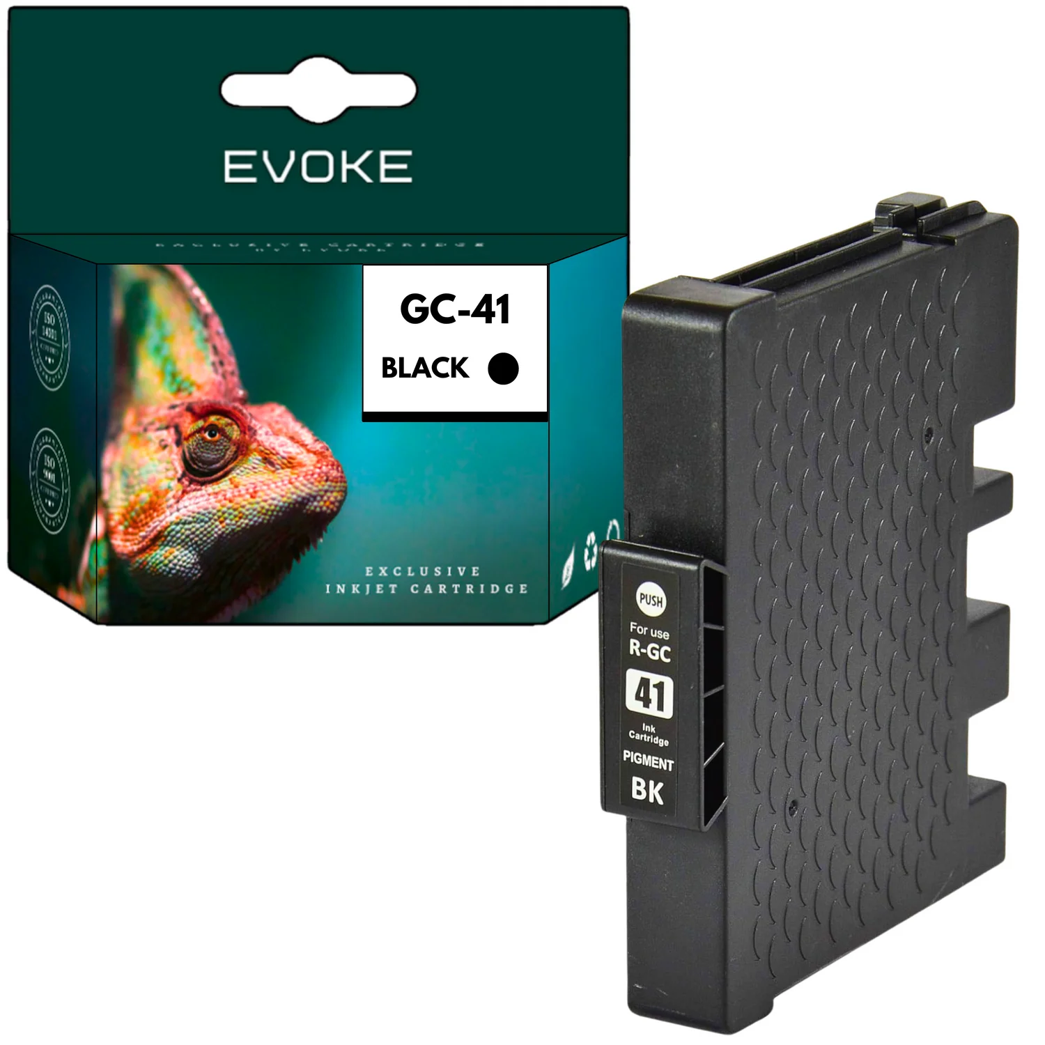 Evoke compatibele toner voor Ricoh Gc41 Gc-41 405761 Zwart 40 ml 2040 Stron Aficio Sg2100N K3100Dn 3100Snw 3110Dn 3110Dnw 3110N 3110Sfnw 3120B Sf 3120B Sfn 3120B Sfnw 7100Dn; Lanier Sg3100Snw 3110Dn