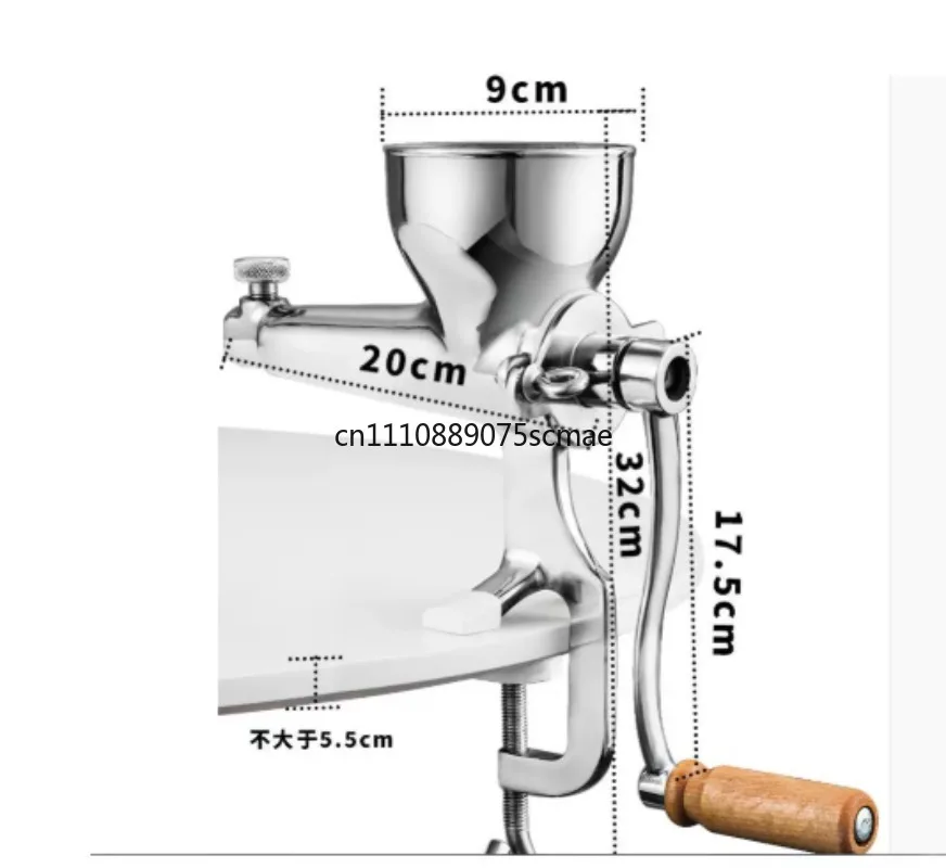 304 Stainless Steel Manual Juicer Hand Crank for Wheatgrass Ginger Orange Pomegranate Household