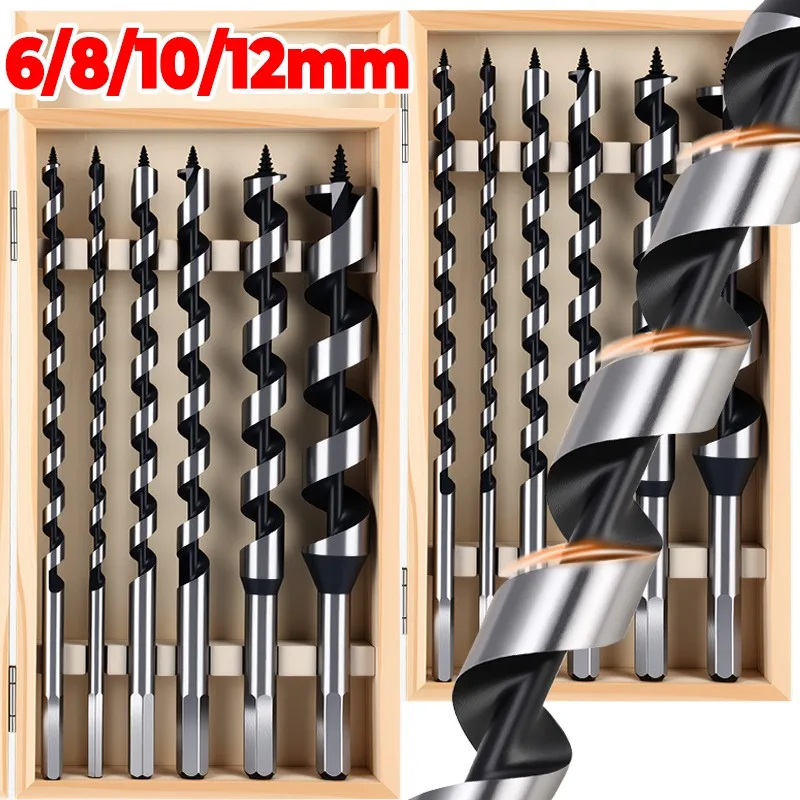 

Spindle Drill 6mm 8mm 10mm 12mm Wood Hexagon Shank Extended Deep Hole Woodworking Drill Carpenter Hardware Parts Accessories