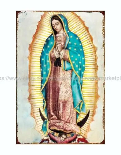 house decoration items Our Lady of Guadalupe metal tin sign sign