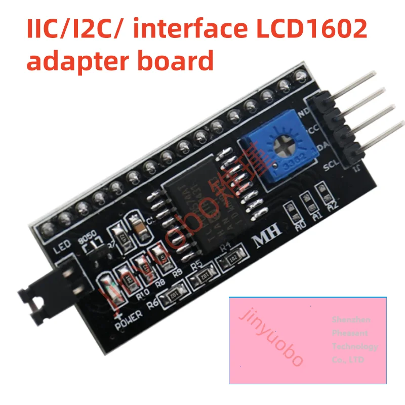 1-50pcs IIC I2C TWI SPI Serial Interface Board Port 2004 LCD1602 Adapter Plate LCD Adapter Converter Module PCF8574 For Arduino