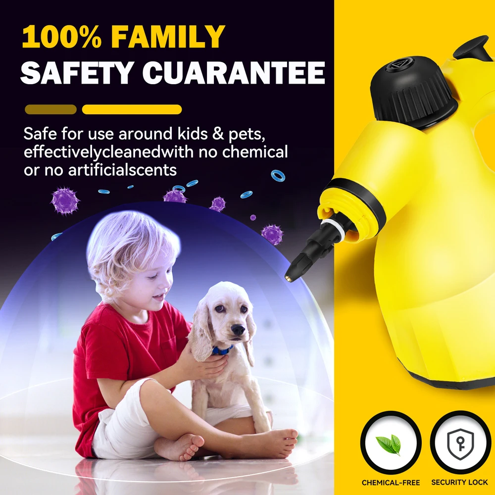 Handheld High Temperature Steam Cleaner Sterilization Pressure Jet Washer Machine For Air Conditioning Kitchen Car Cleaning 220V