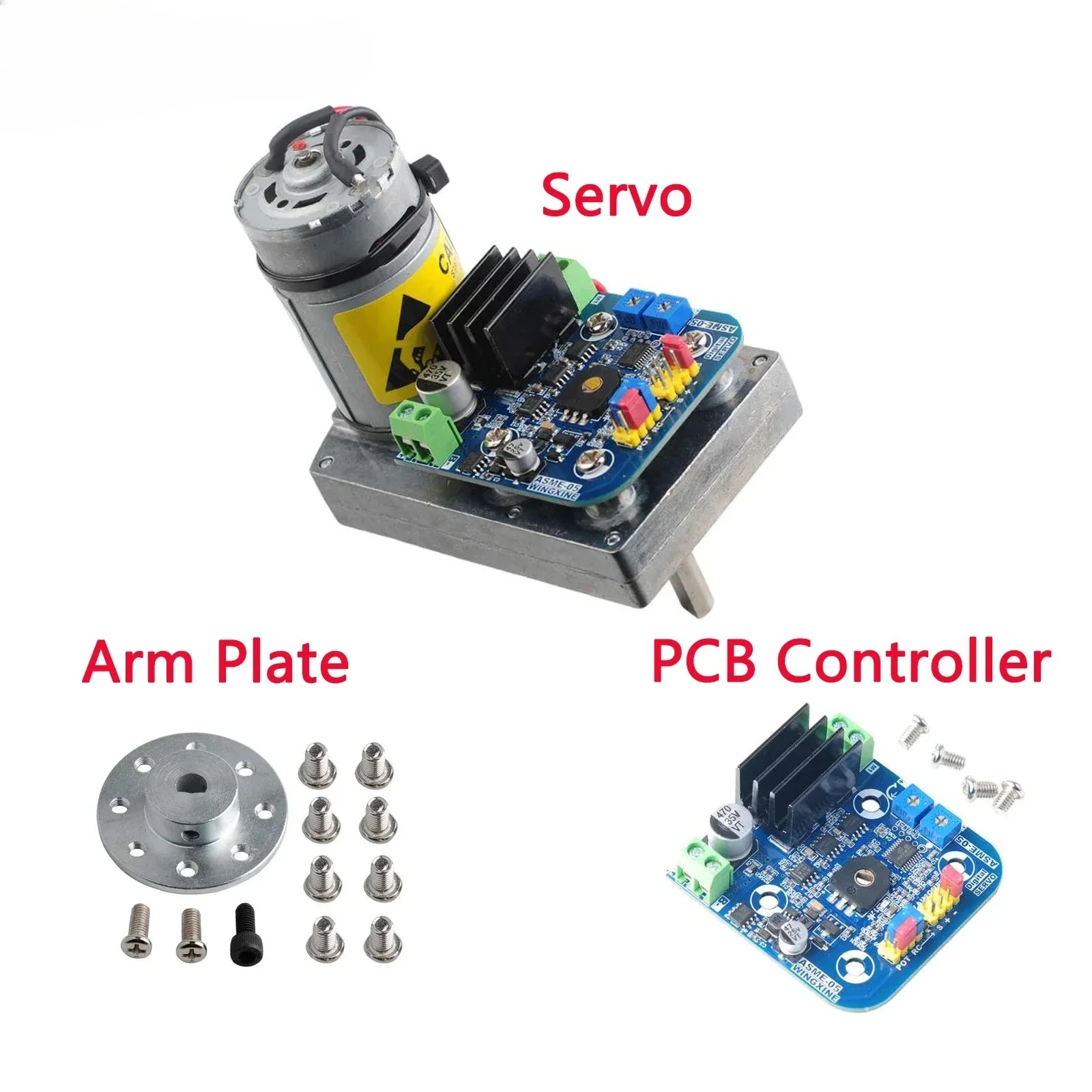 12V～24V 高トルク ASMC-05A 110kg.cm / ASMC-05B 180kg.cm ロボットサーボ ASMC-04A ASMC-04ABの代替品 / アームプレート / PCBコントローラー