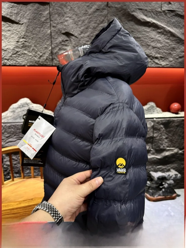 

Italian High-End Outdoor Capsule Traveler Anti-Cold Clothing Sl Heat-sed Cotton Jaet with Hood Men's Winter Coat