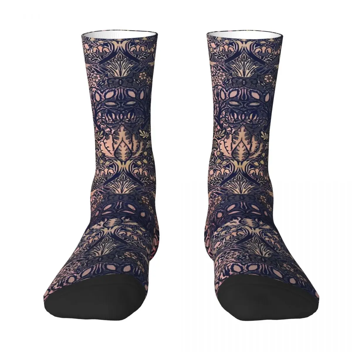 William Morris Socks Winter Doves and Rose Stockings Retro Women Men Comfortable Socks Printed Outdoor Anti Skid Socks