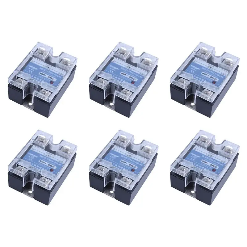 ABCA-6X MGR-1 D4825 Single-Phase Solid State Relay SSR 25A DC 3-32 V AC 24-480 V