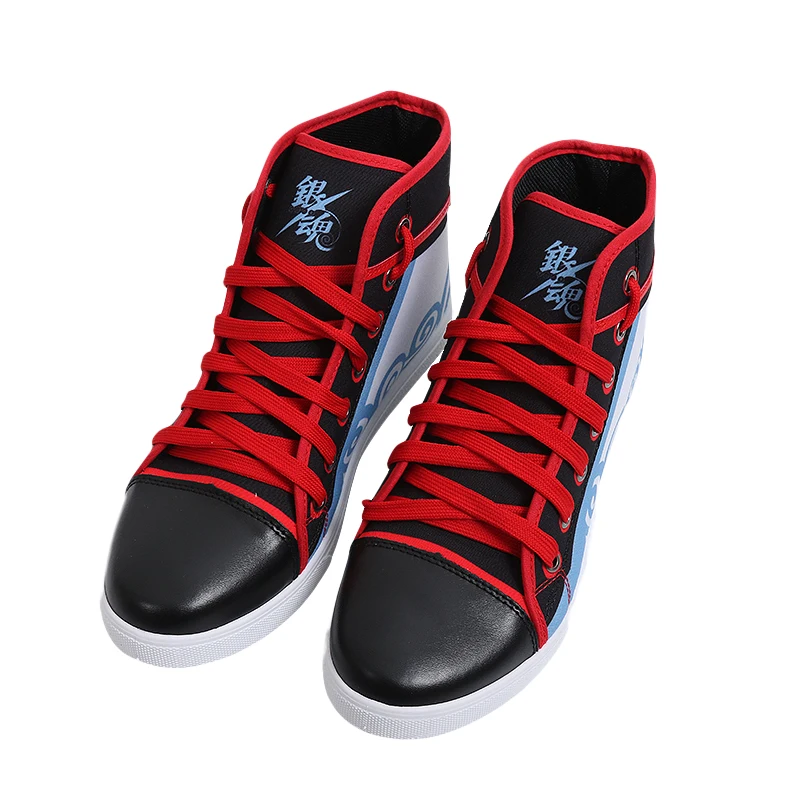 Gintama Unisex Sakata Gintoki Chinese Official Authorization Fashion Flat Casual Canvas Shoes