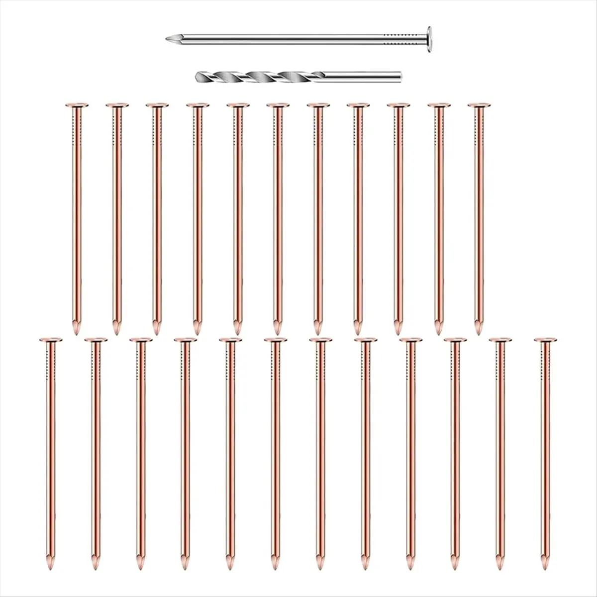 A95G 25Pcs Coppers Nails Tree Stump KillersBulk Stump Removal Spikes Hardware Nails for Trees Removing Stumps