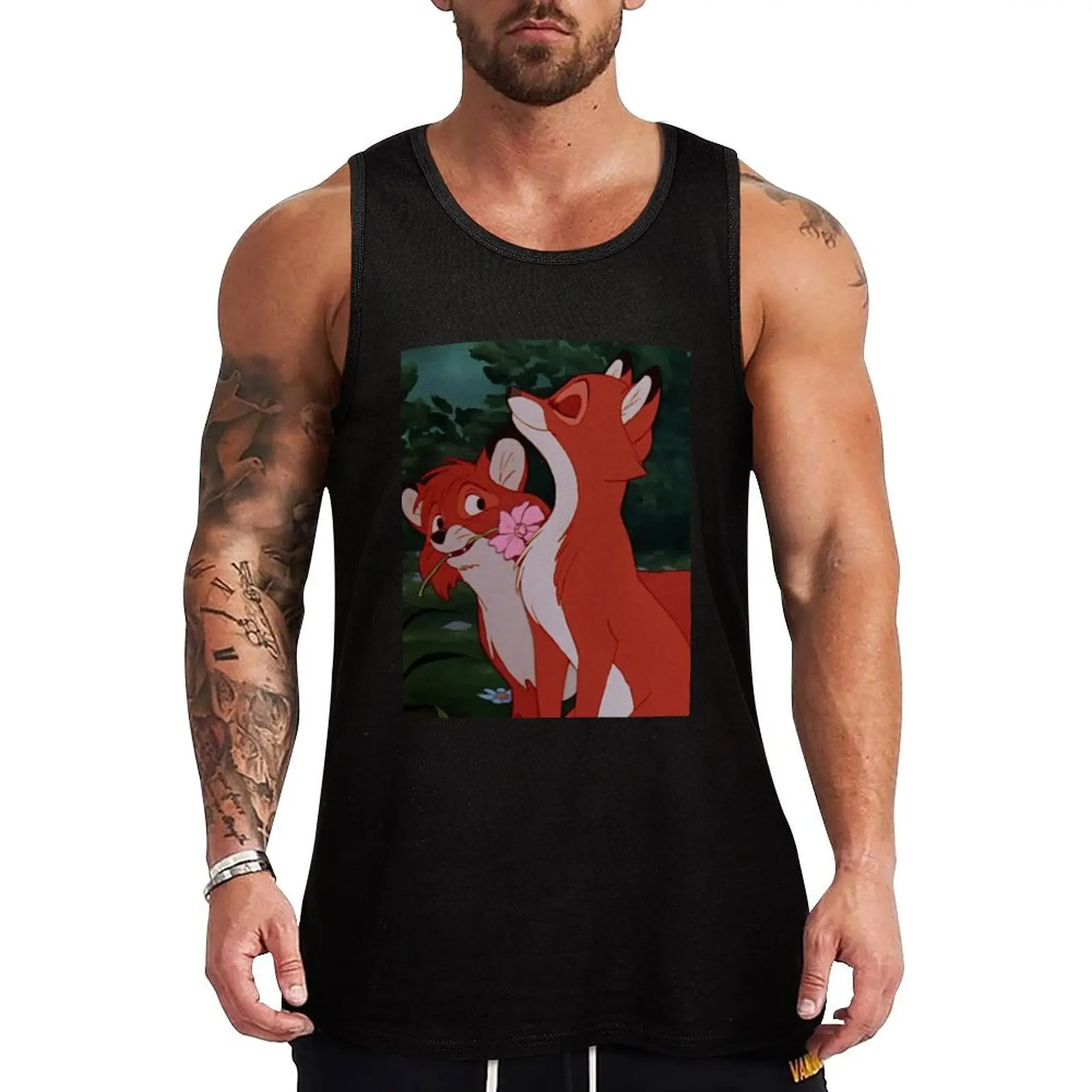 

Death and vixey Tank Top Muscle fit Sportswear for men tops