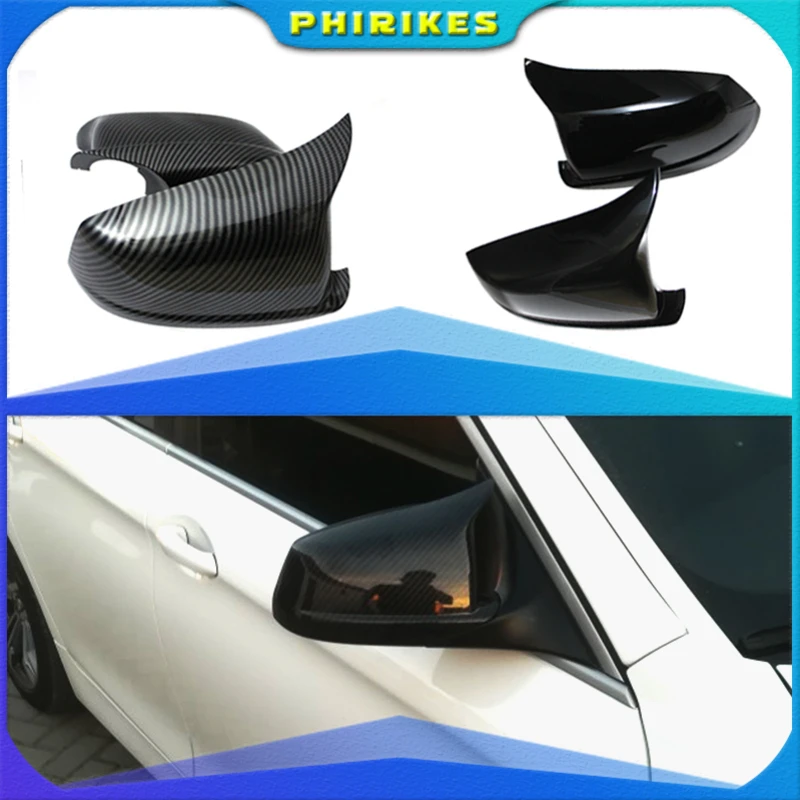 

phirikes Rearview Mirror Cap Side Mirror Cover M Performance Car Accessories Fit For BMW 5 Series F10 F11 F18 Pre-LCI 2010-2013