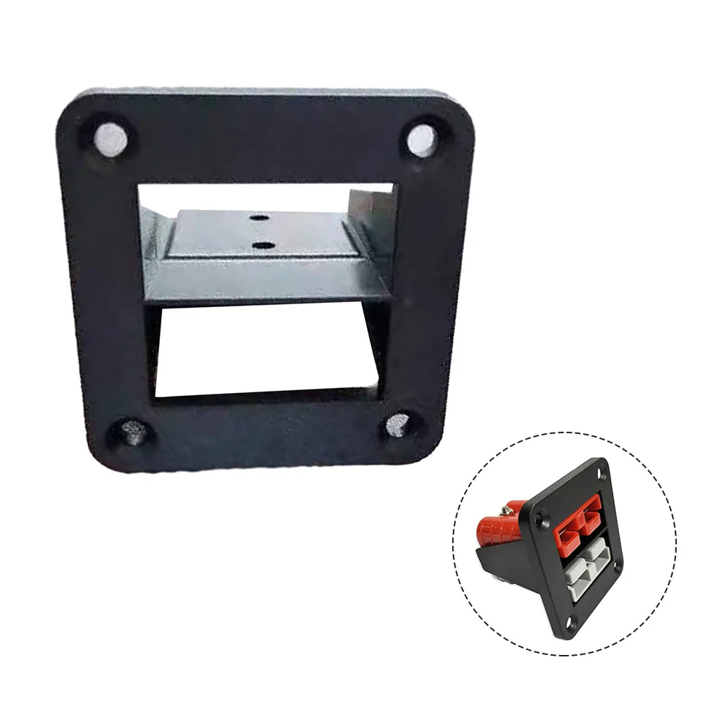 50A For Connector Flush Mount Bracket Panel Cover For Caravans Black Plastic Charging Panel Fortrucks Yachts 50A