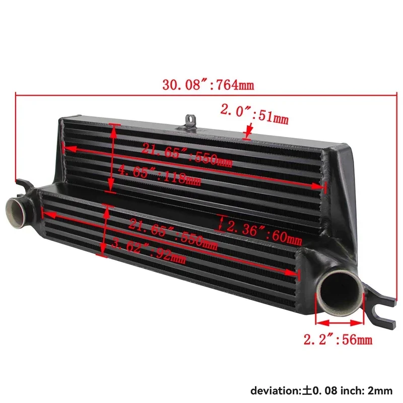 For    Mini Cooper S 1.6L R55 R56 R57 R58 R59 R60 R61 Front Mount Intercooler