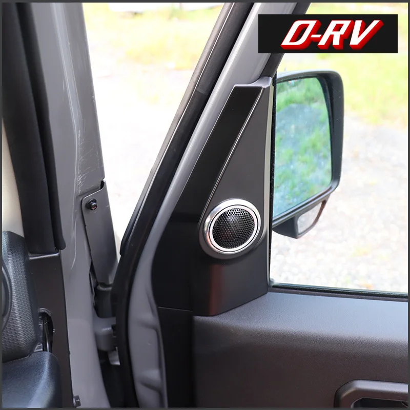 A-pillar Front Door Tweeter Speaker Cover Decoration Trim ABS For Suzuki Jimny 2019 - 2022 JB64 JB74 Interior Accessories