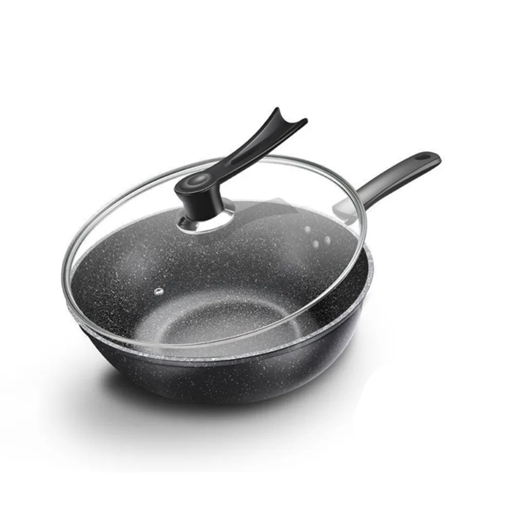 

Многофункциональная сковорода для жарки с антипригарным покрытием, универсальная сковорода с плоским дном и крышкой, сковорода для стейка