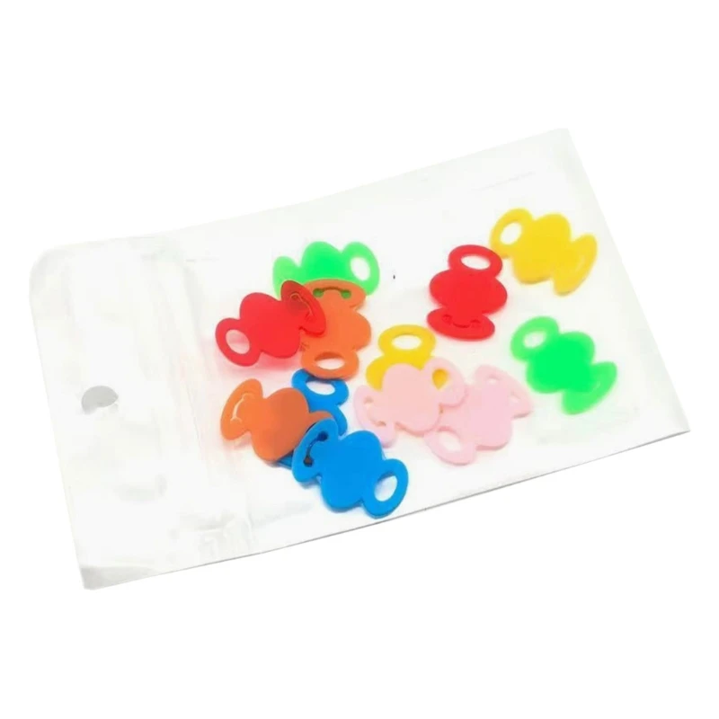 

12pcs Colorful Silicone Label Colorful Identifiers for Easy Key Differentiation