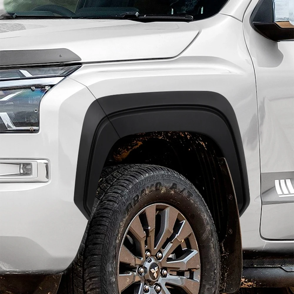 

7'' Widen Fender Flares Wheel Arch For Mitsubishi Triton L200 MV 2024 2025 Double Cab Mudguard Protector Offroad Car Accessories