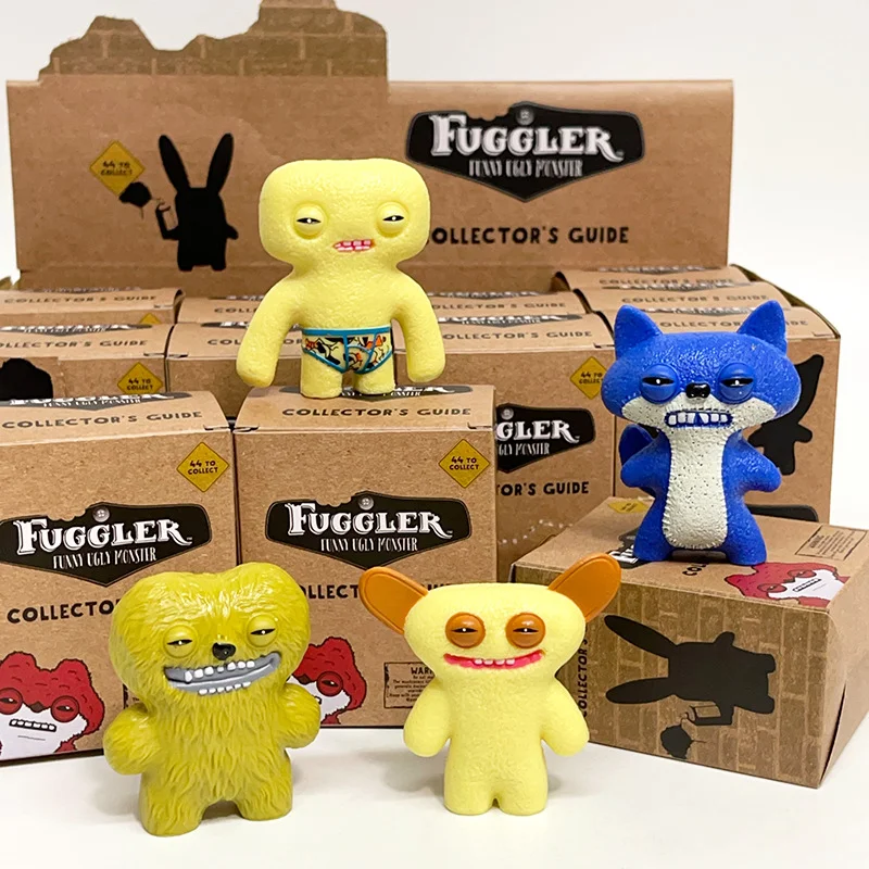 

Anime Figure Fugglers Ugly Monsters Cute Tooth Monster Series Handheld Blind Box Doll Creative Ugly Cute Ornament Model Toy Doll